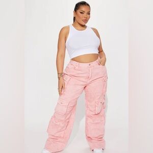 Plus size 18 Pink Cargo Pants